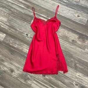 Victoria's Secret Red Lace Chemise